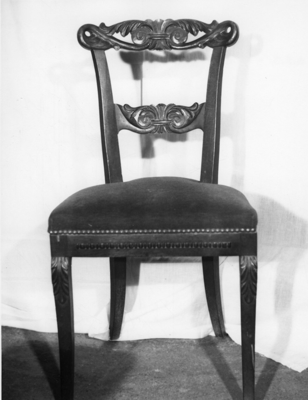 sedia, serie - bottega cuneese (seconda metà sec. XIX)