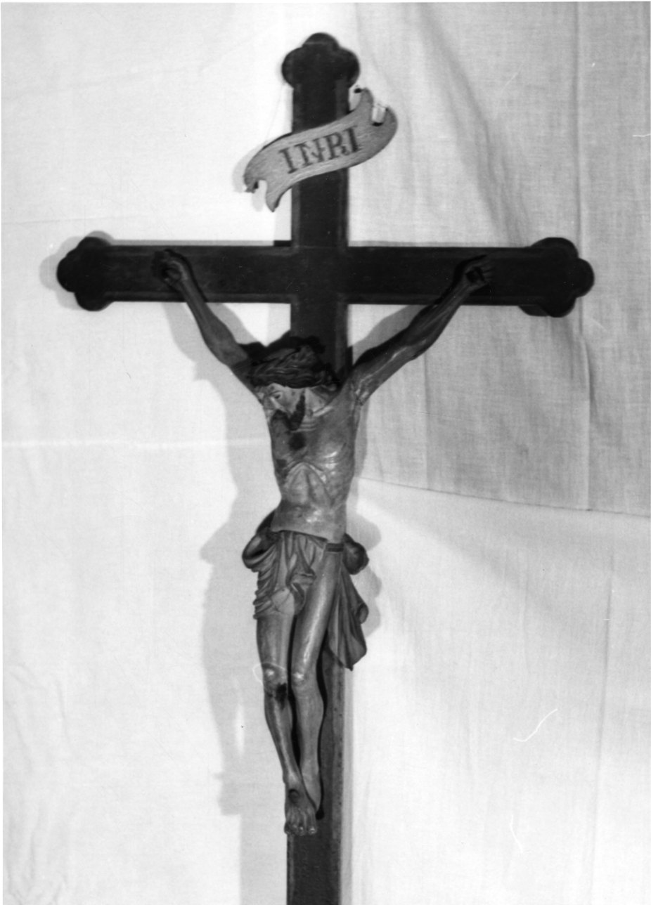 Cristo crocifisso (crocifisso, opera isolata) - bottega cuneese (prima metà sec. XIX)