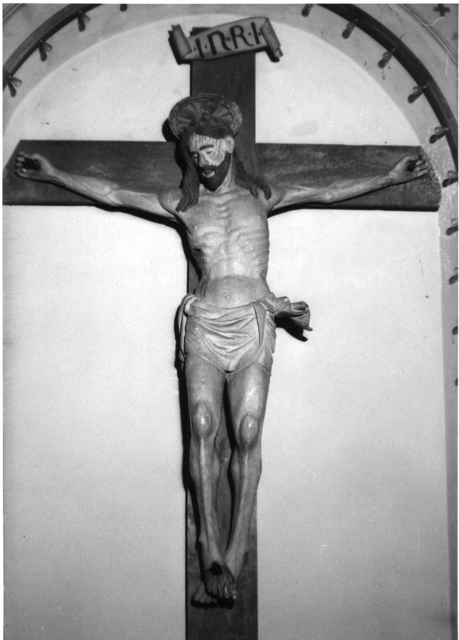 Cristo crocifisso (crocifisso, opera isolata) - bottega cuneese (inizio sec. XVI)