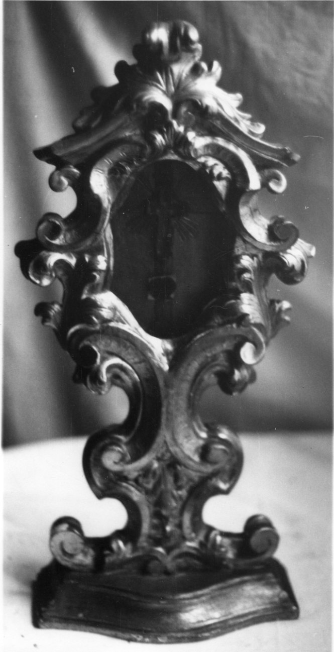 reliquiario - a ostensorio, opera isolata - bottega cuneese (metà sec. XVIII)