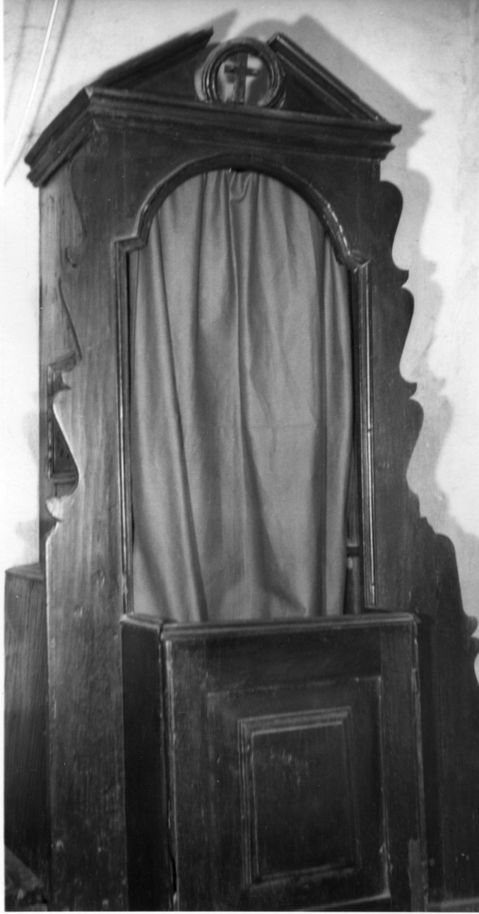 confessionale, opera isolata - bottega cuneese (ultimo quarto sec. XVIII)