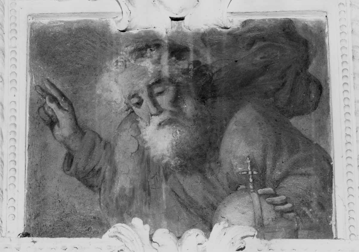 Dio Padre benedicente (dipinto, opera isolata) di Gauteri Francesco (metà sec. XIX)