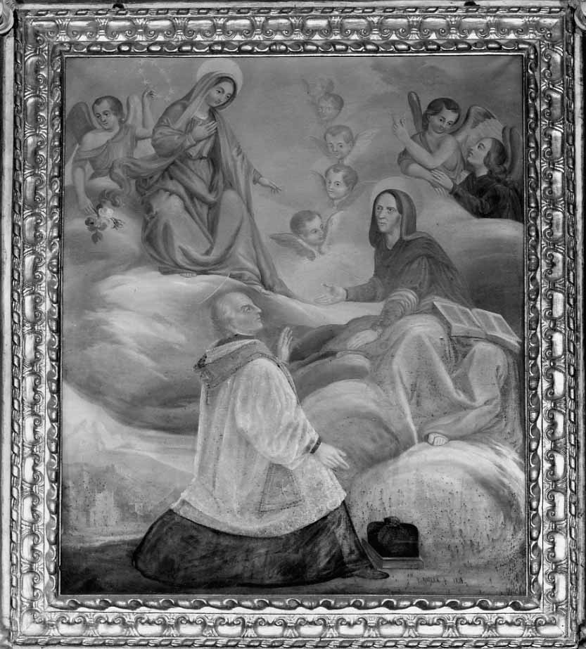 Madonna e santi (dipinto, opera isolata) di Bollea Paolo (metà sec. XIX)