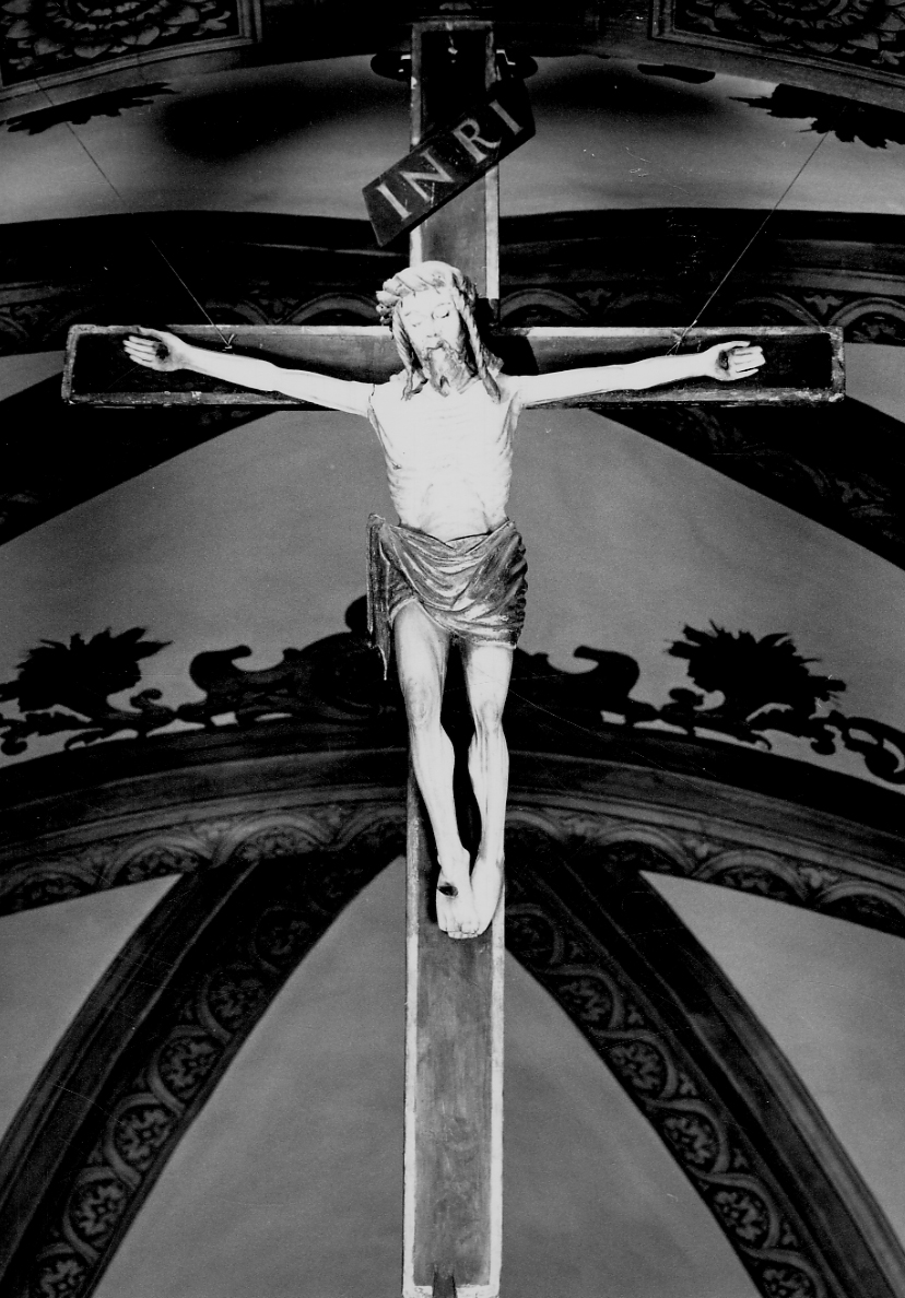 Cristo crocifisso (crocifisso, opera isolata) - bottega piemontese (fine/inizio secc. XV/ XVI)