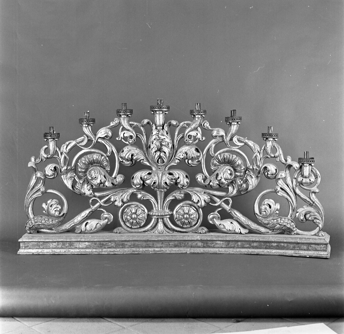 candelabro, serie - bottega piemontese (prima metà sec. XIX)