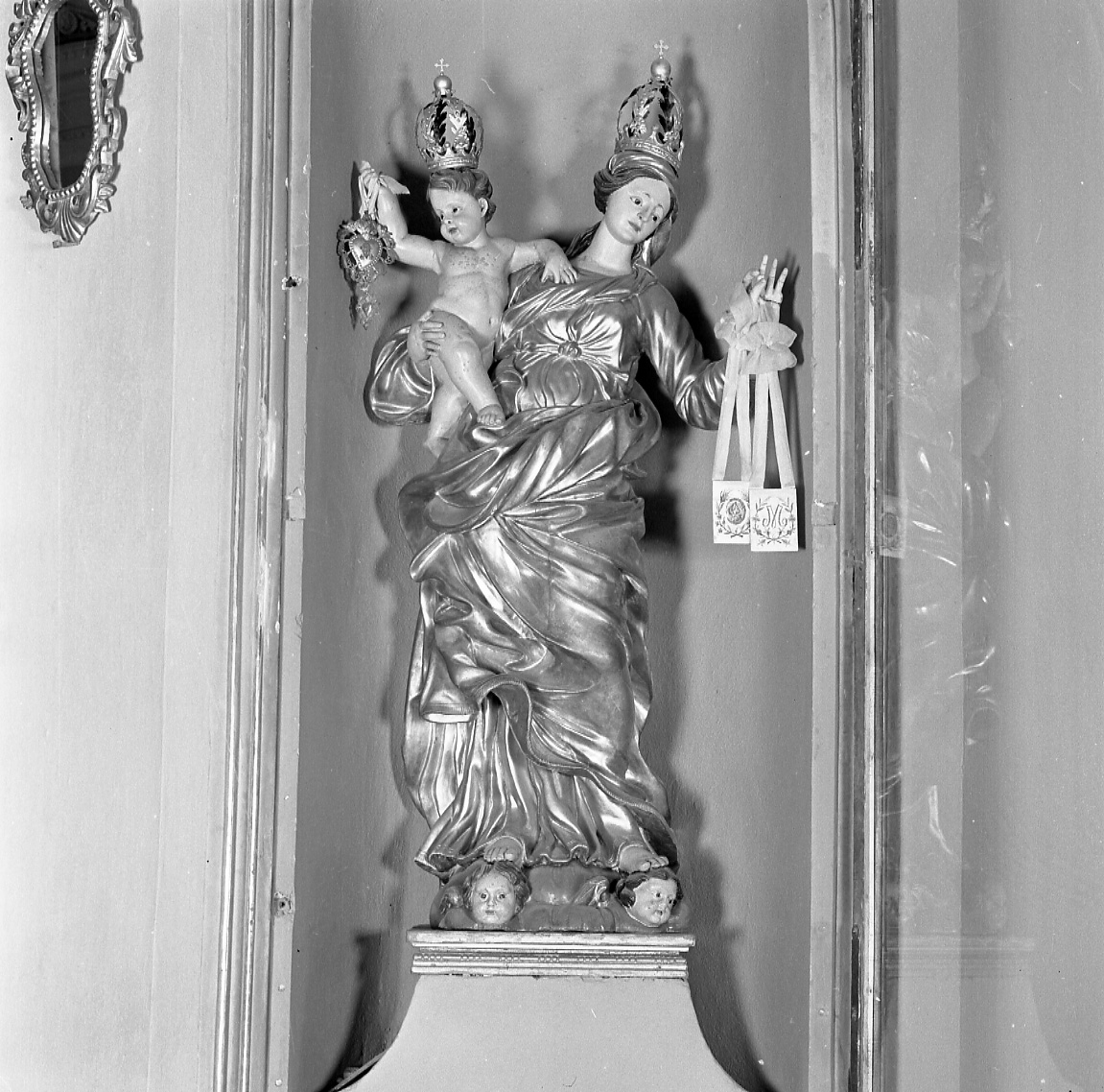 Madonna del Carmelo (statua, opera isolata) - bottega piemontese (seconda metà sec. XVIII)