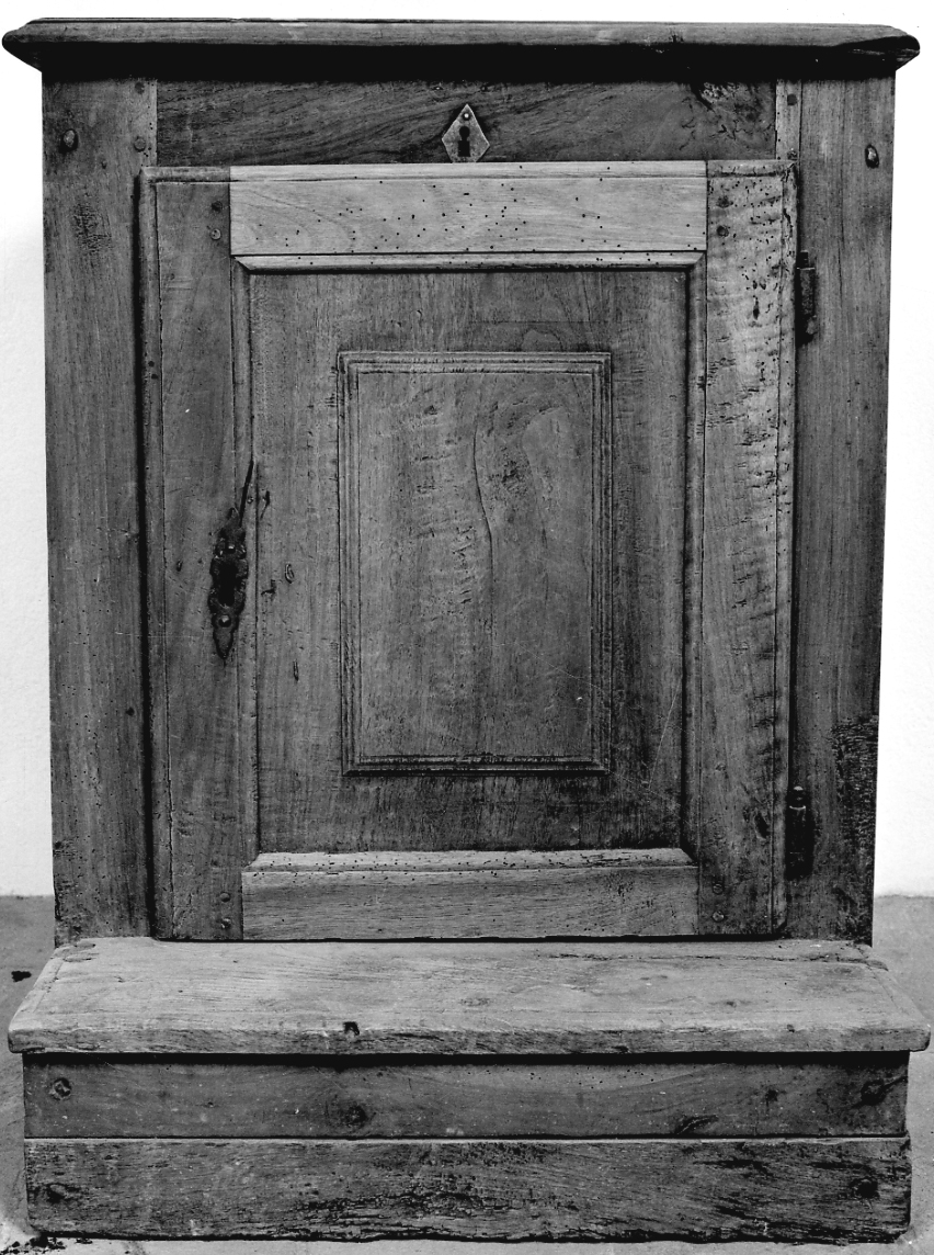 inginocchiatoio, opera isolata - bottega cuneese (prima metà sec. XIX)