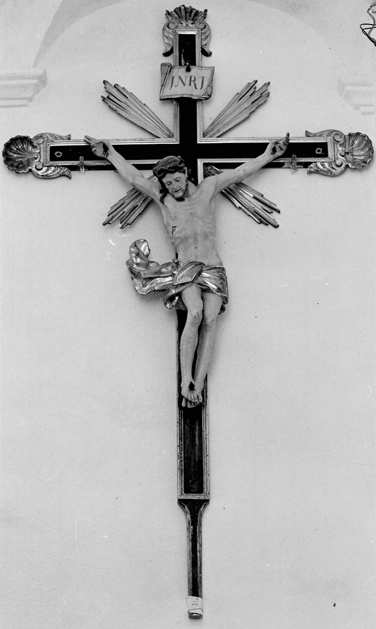Cristo crocifisso (croce d'altare, opera isolata) di Plura Carlo Giuseppe (attribuito) (fine/inizio secc. XVII/ XVIII)