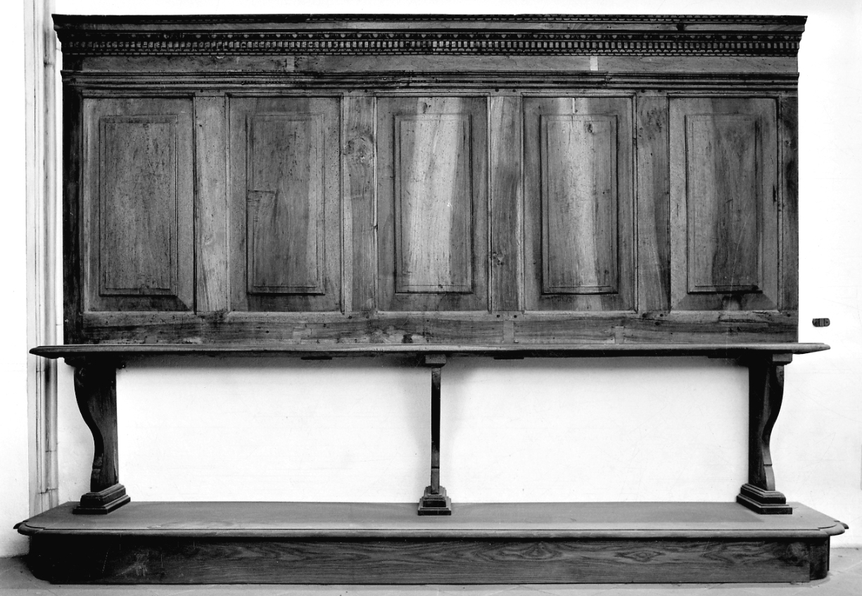 sedile, opera isolata - bottega piemontese (seconda metà sec. XVIII)