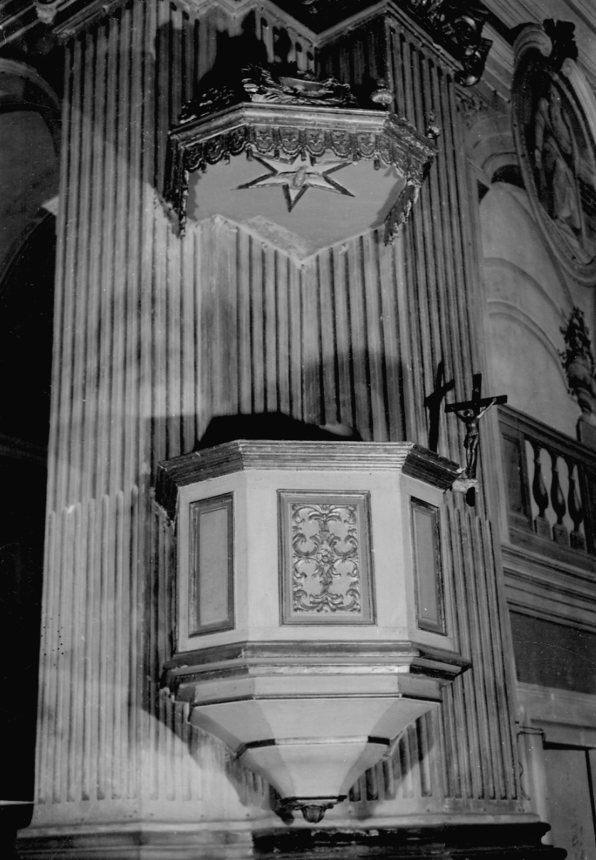pulpito, opera isolata - bottega piemontese (sec. XVIII)
