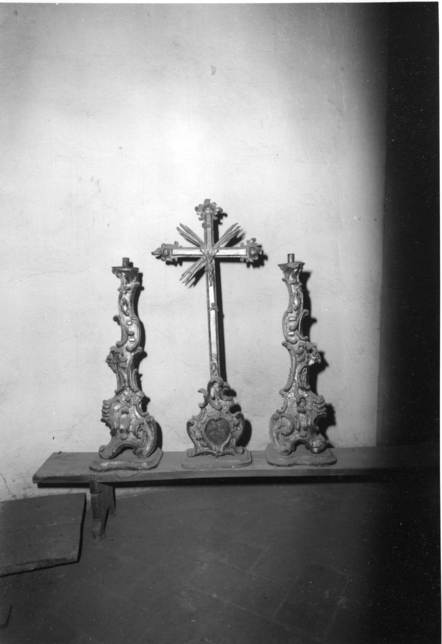 servizio d'altare, opera isolata - bottega piemontese (terzo quarto sec. XVIII)