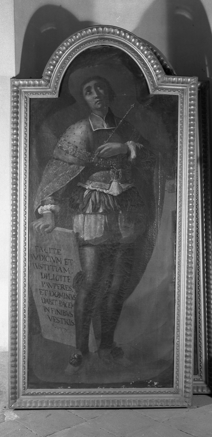 Beato Amedeo di Savoia in preghiera (dipinto, elemento d'insieme) di Taricco Sebastiano (ultimo quarto sec. XVII)