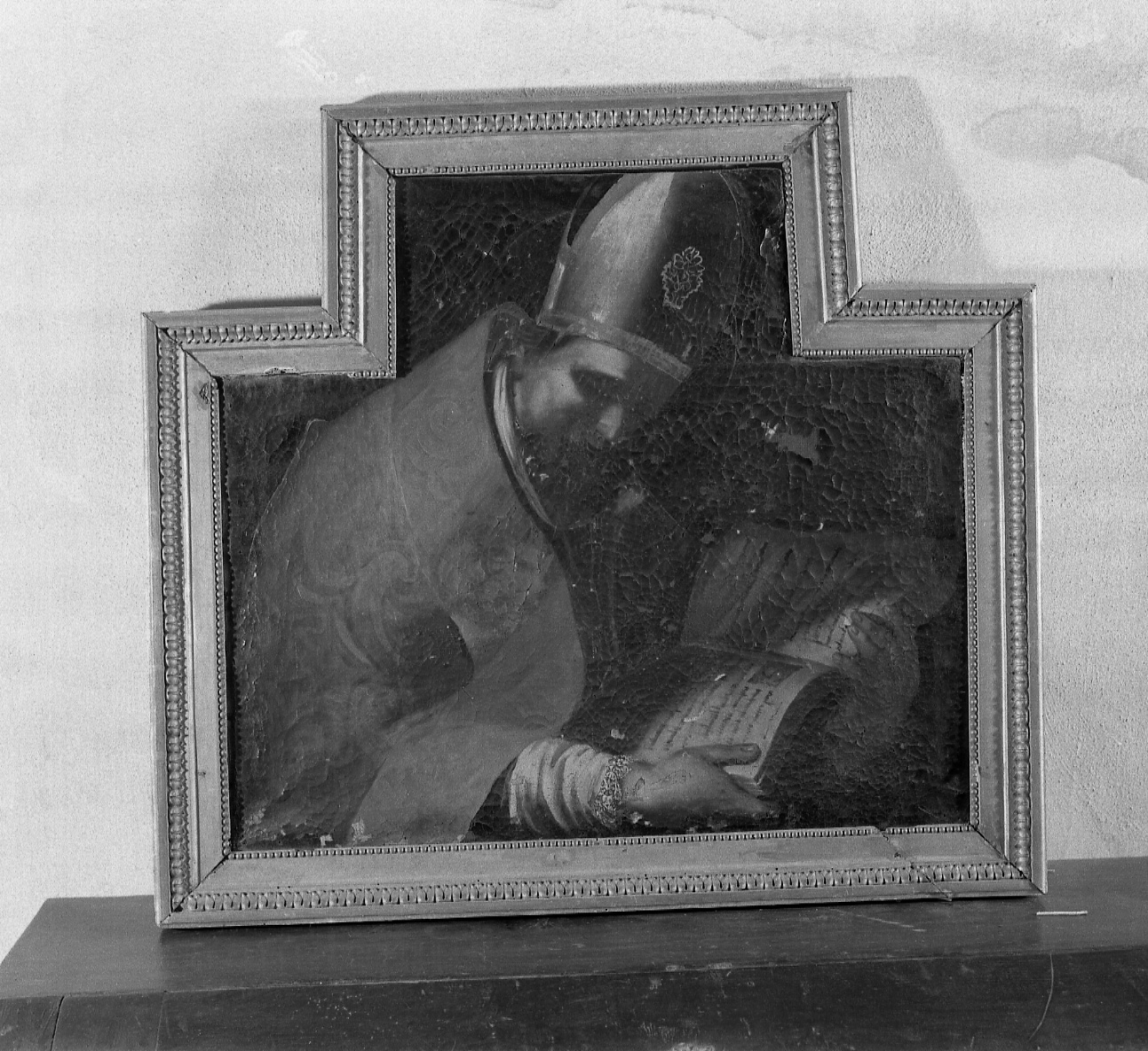 Sant'Agostino (dipinto, elemento d'insieme) di Taricco Sebastiano (ultimo quarto sec. XVII)