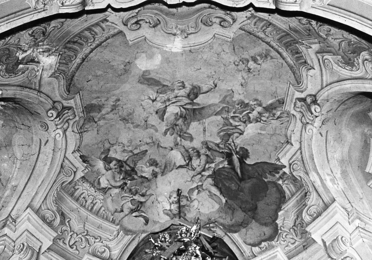 Cristo in gloria (dipinto, complesso decorativo) di Dallamano Giuseppe (primo quarto sec. XVIII)