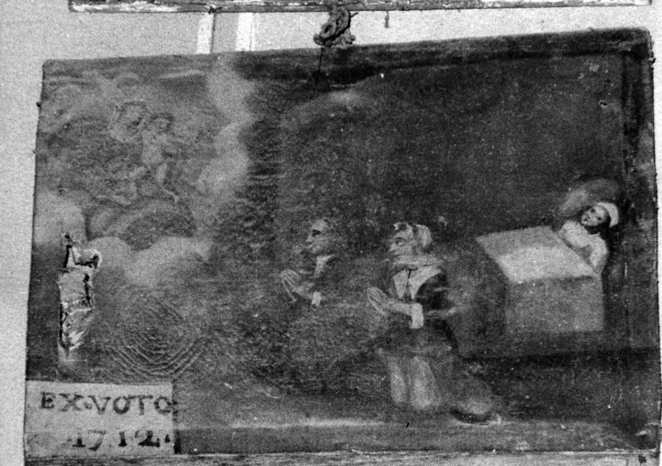 Intervento della Madonna della Neve (ex voto, opera isolata) - ambito cuneese (primo quarto sec. XVIII)