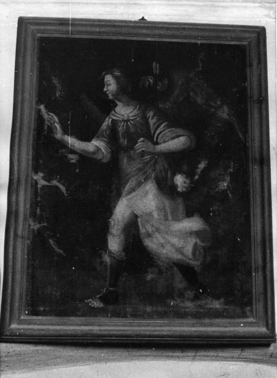 angelo annunciante (dipinto, opera isolata) - ambito piemontese (sec. XVII)