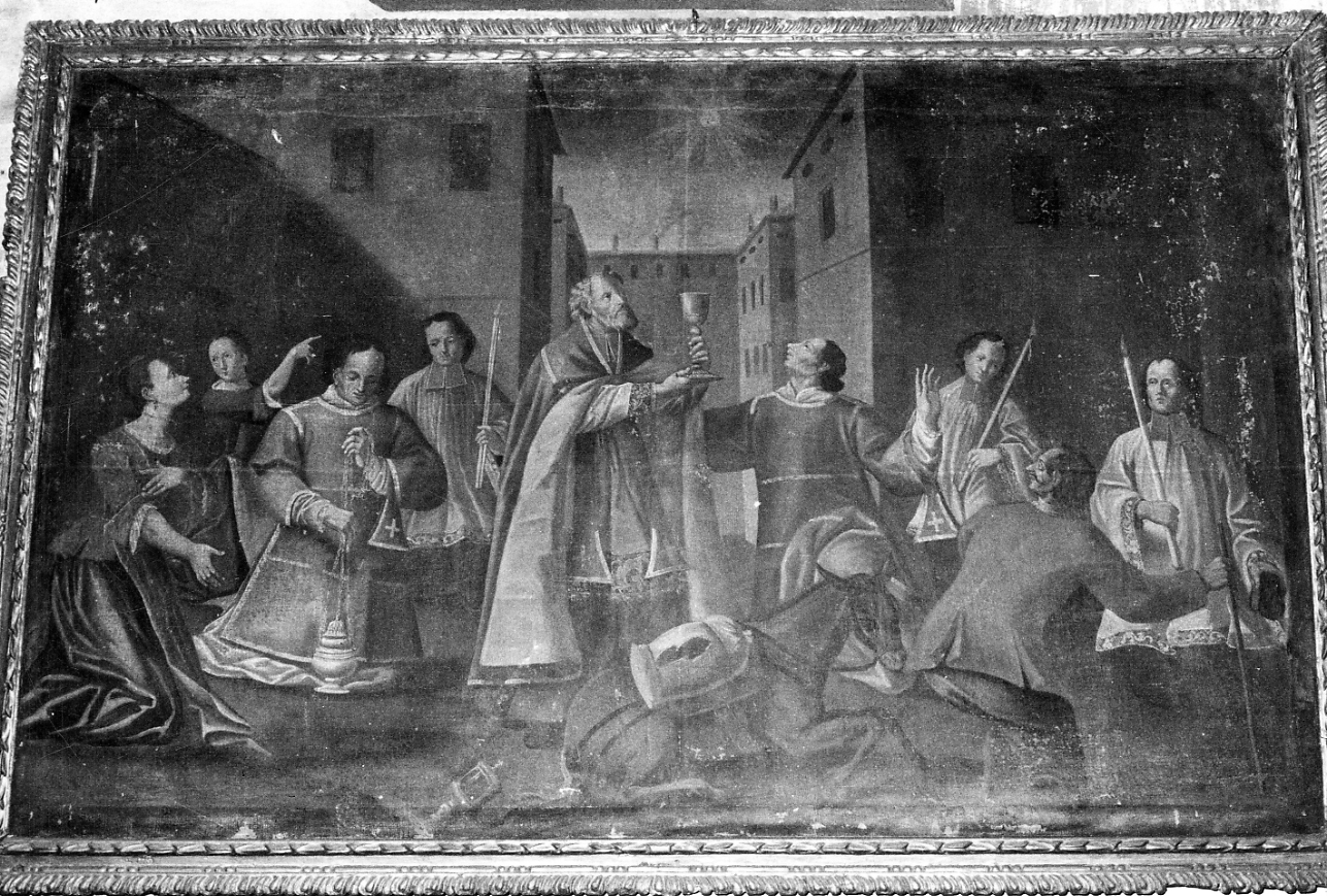 miracolo del Corpus Domini di Torino (dipinto, opera isolata) di Maestro degli ex voto di Entracque (sec. XVIII)