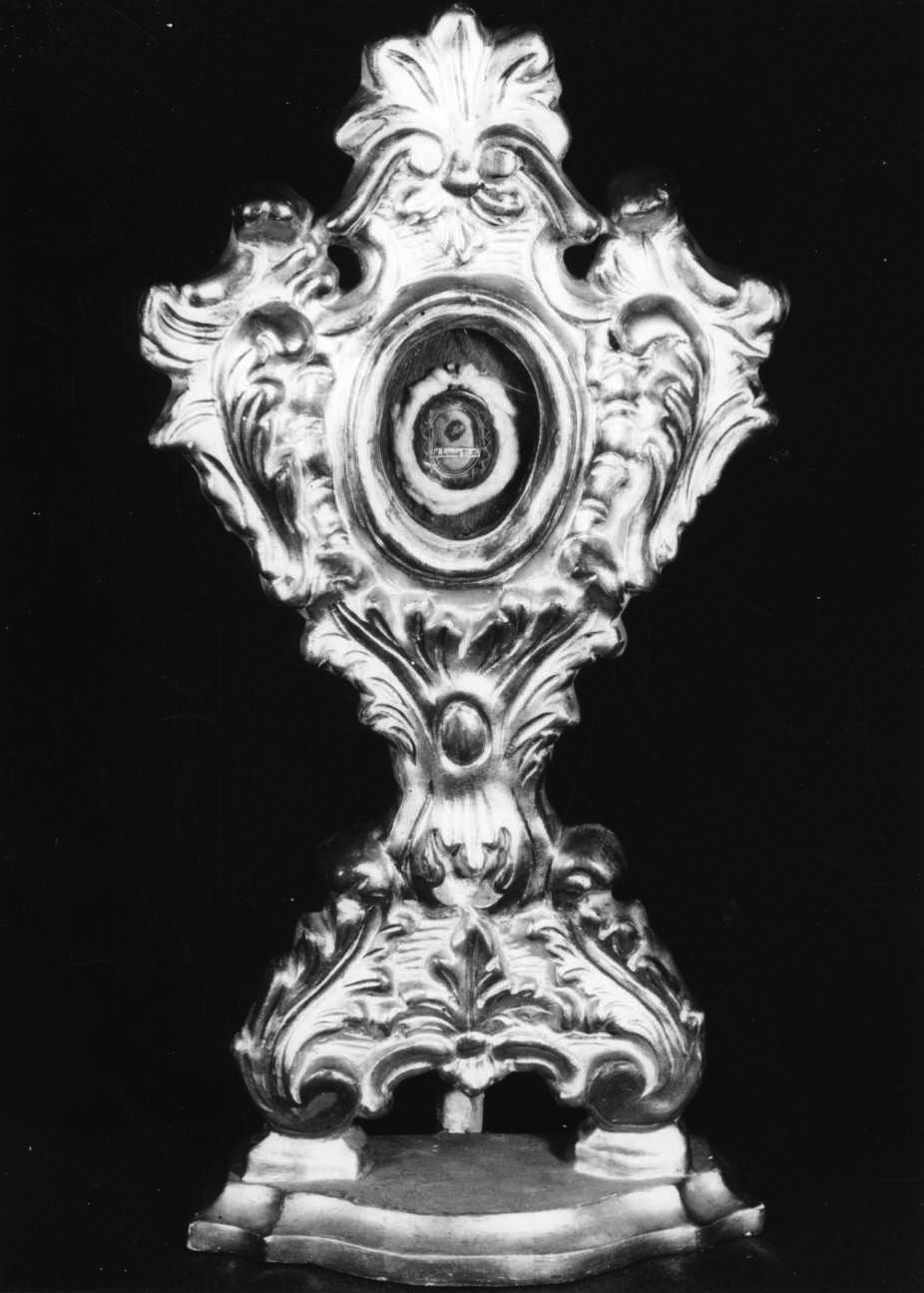 reliquiario - a ostensorio, opera isolata - bottega piemontese (seconda metà sec. XVIII)