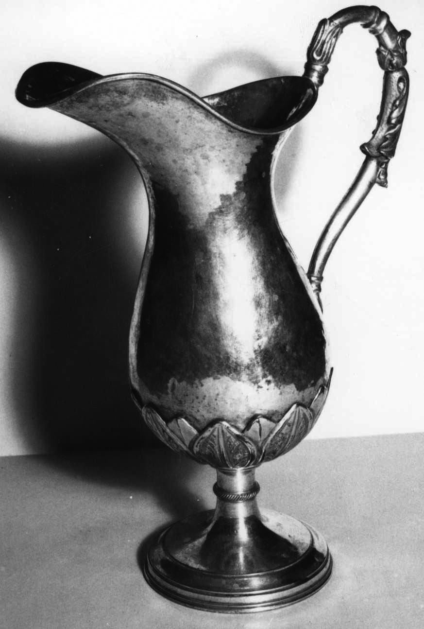 brocca, opera isolata - bottega piemontese (metà sec. XIX)