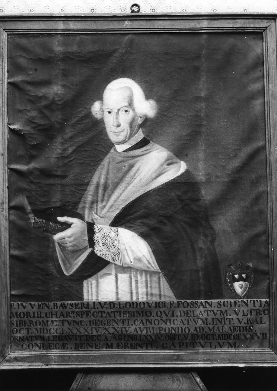 ritratto di del Canonico Giovenale Bauseri (dipinto, opera isolata) - ambito fossanese (primo quarto sec. XIX)
