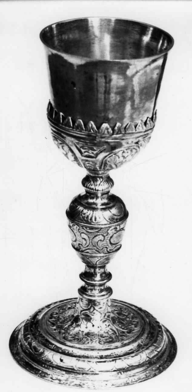 calice, opera isolata - bottega piemontese (fine/inizio secc. XVII/ XVIII)