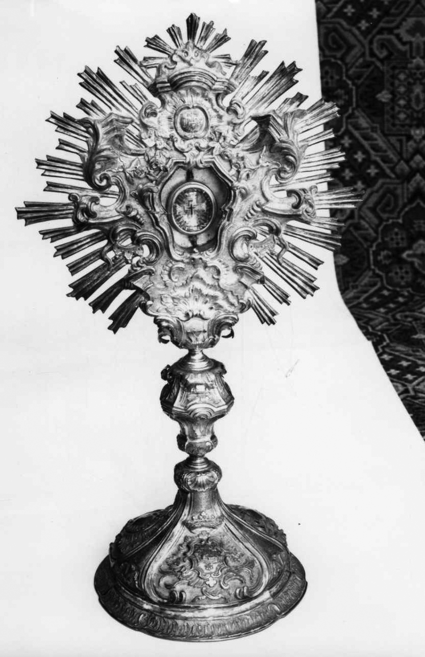 reliquiario - a ostensorio, opera isolata - bottega piemontese (metà sec. XVIII)