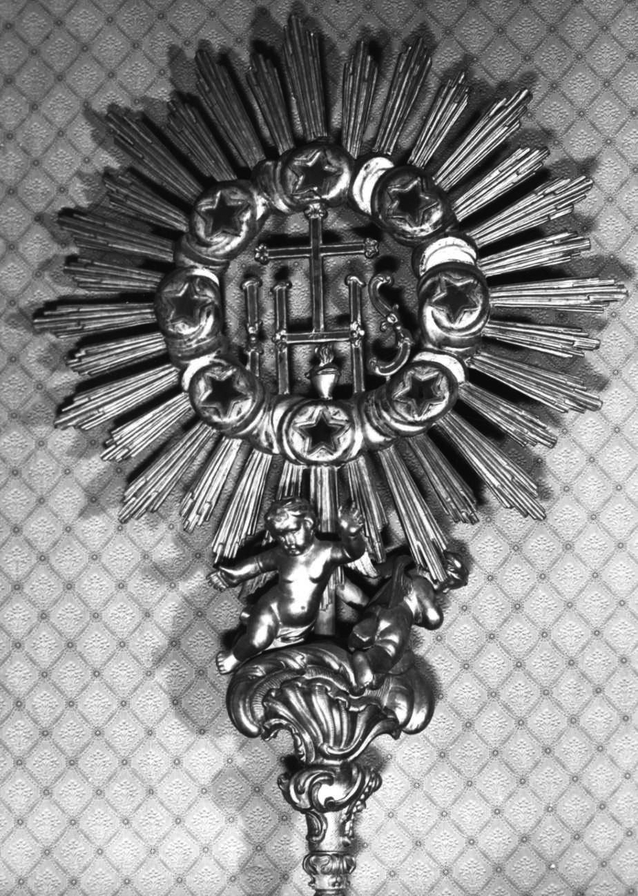 mazza processionale, opera isolata - bottega piemontese (metà sec. XIX)