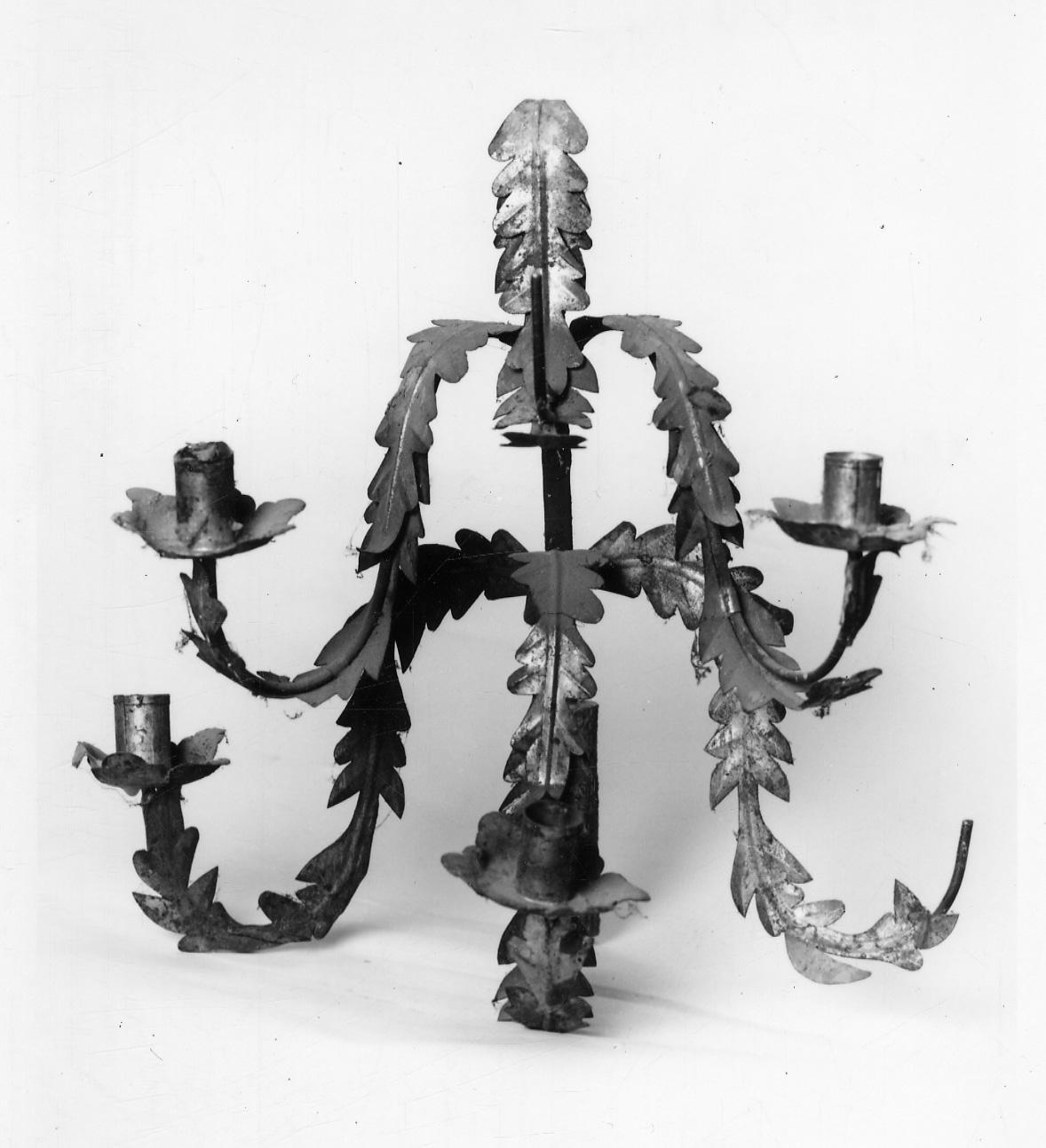 candeliere da parete di chiesa, serie - bottega piemontese (sec. XVIII)