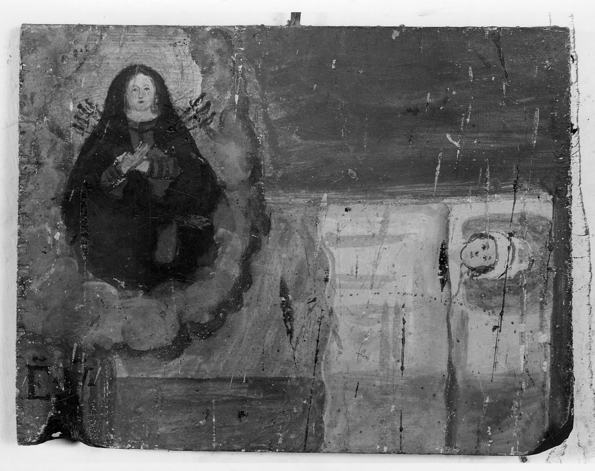 Intervento della Madonna Addolorata per guarigione (ex voto, opera isolata) - ambito cuneese (sec. XVIII)