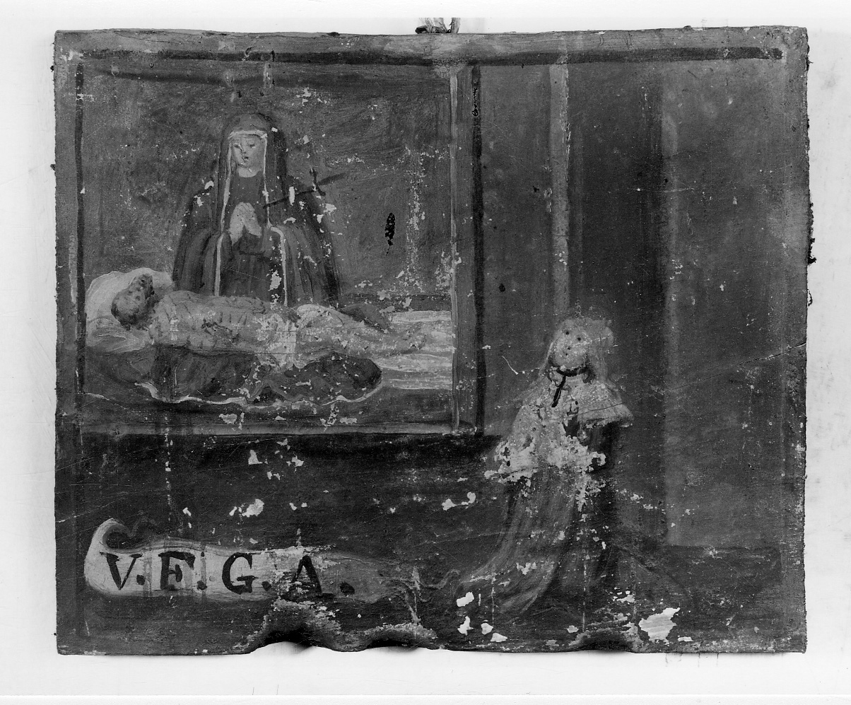 Intervento della Madonna Addolorata (ex voto, opera isolata) - ambito cuneese (sec. XVIII)