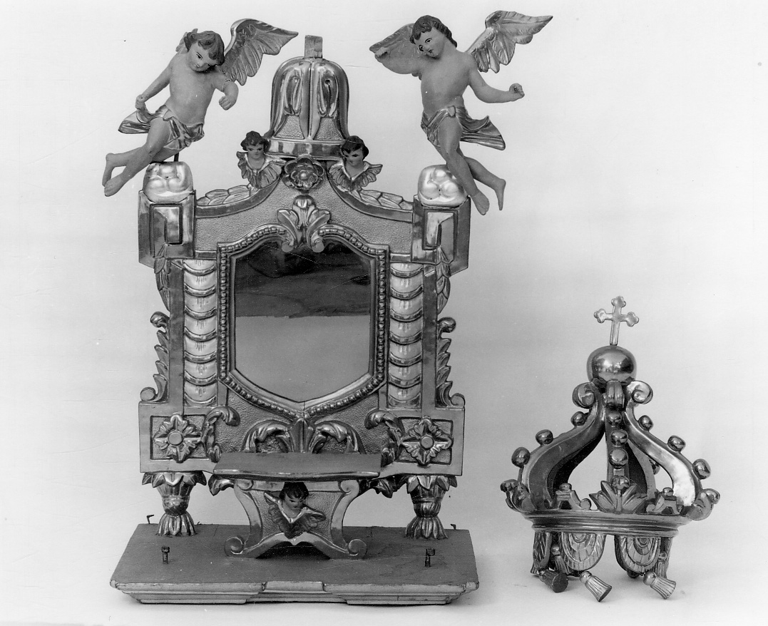 tronetto per esposizione eucaristica, opera isolata - bottega piemontese (secc. XVIII/ XIX)