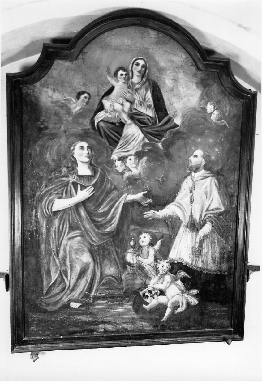 Madonna con Bambino, Santa Maria Maddalena e San Francesco di Sales (dipinto, opera isolata) - ambito piemontese (seconda metà sec. XVIII)