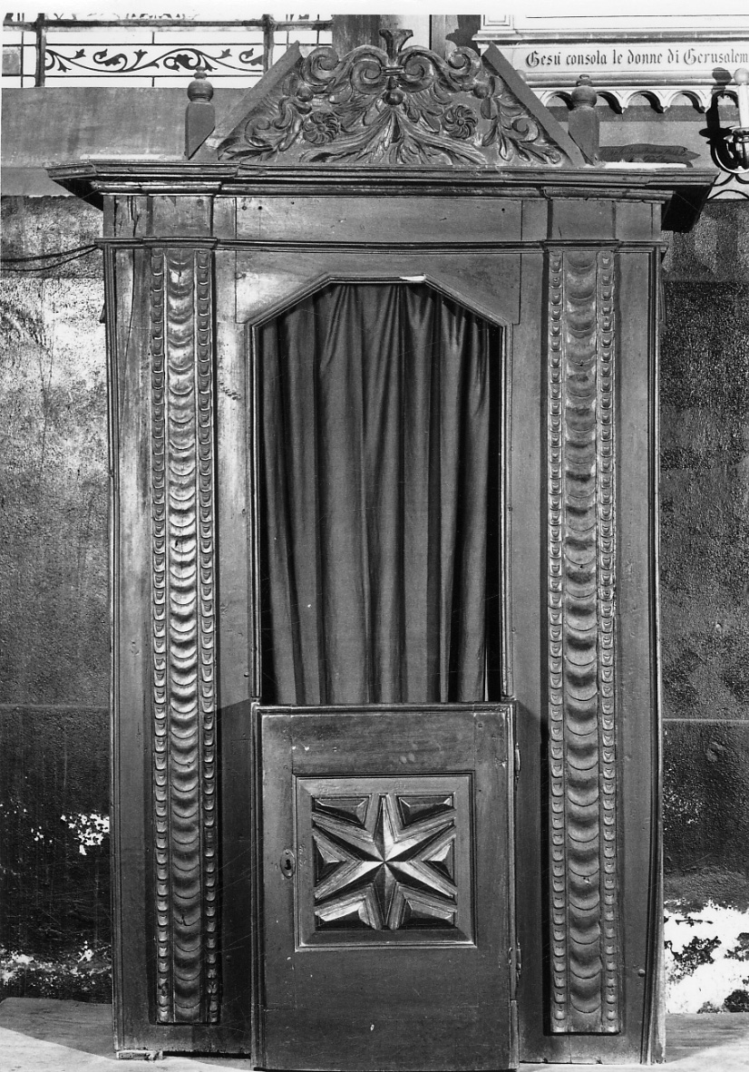 confessionale, opera isolata - bottega piemontese (prima metà sec. XVII)