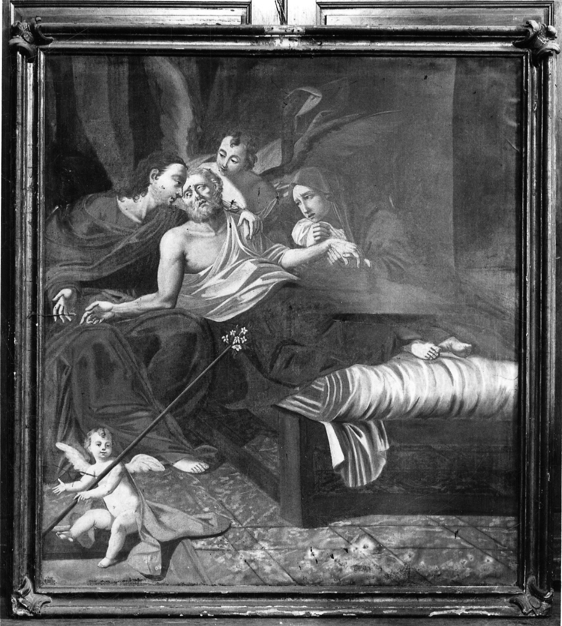 morte di San Giuseppe (dipinto, opera isolata) - ambito cuneese (prima metà sec. XVIII)