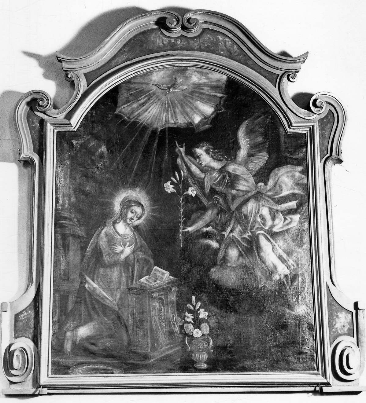 Annunciazione (dipinto, opera isolata) - ambito cuneese (seconda metà sec. XVII)