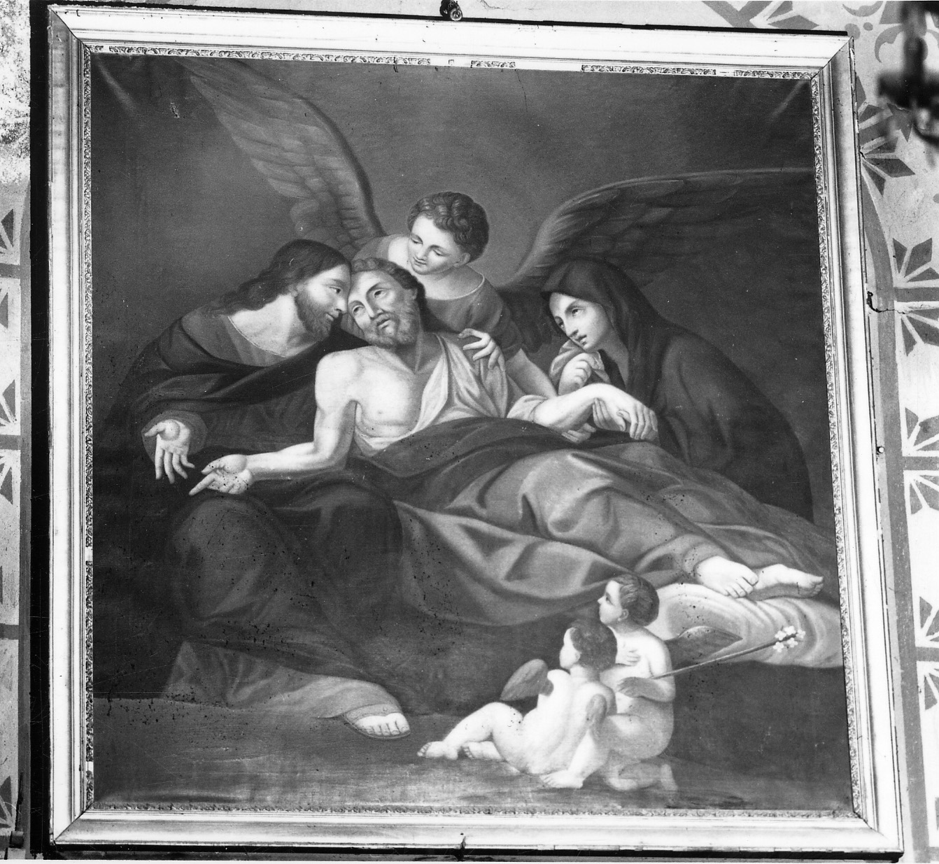 morte di San Giuseppe (dipinto, opera isolata) - ambito cuneese (ultimo quarto sec. XIX)
