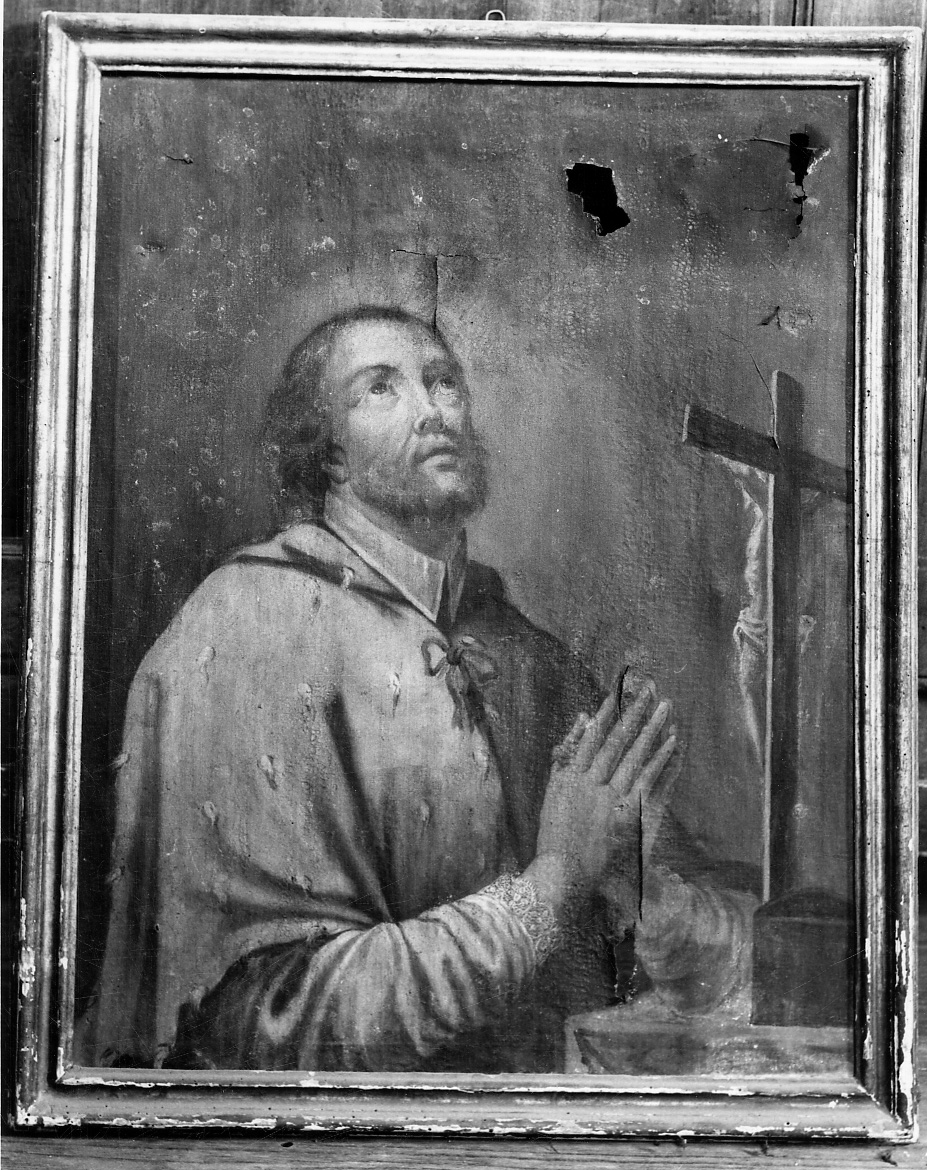 Beato Amedeo di Savoia in preghiera (dipinto, opera isolata) - ambito piemontese (ultimo quarto sec. XVII)