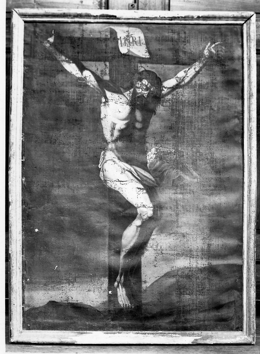 Cristo crocifisso (dipinto, opera isolata) - ambito piemontese (seconda metà sec. XVII)