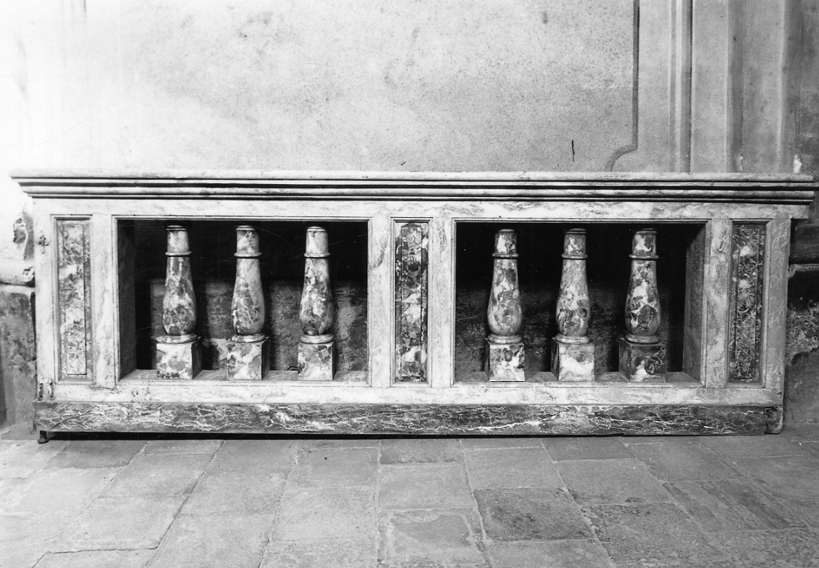 balaustrata, serie - bottega cuneese (prima metà sec. XIX)