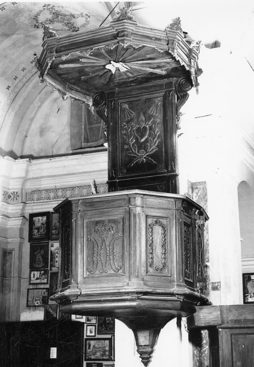 pulpito, opera isolata - bottega piemontese (prima metà sec. XIX)