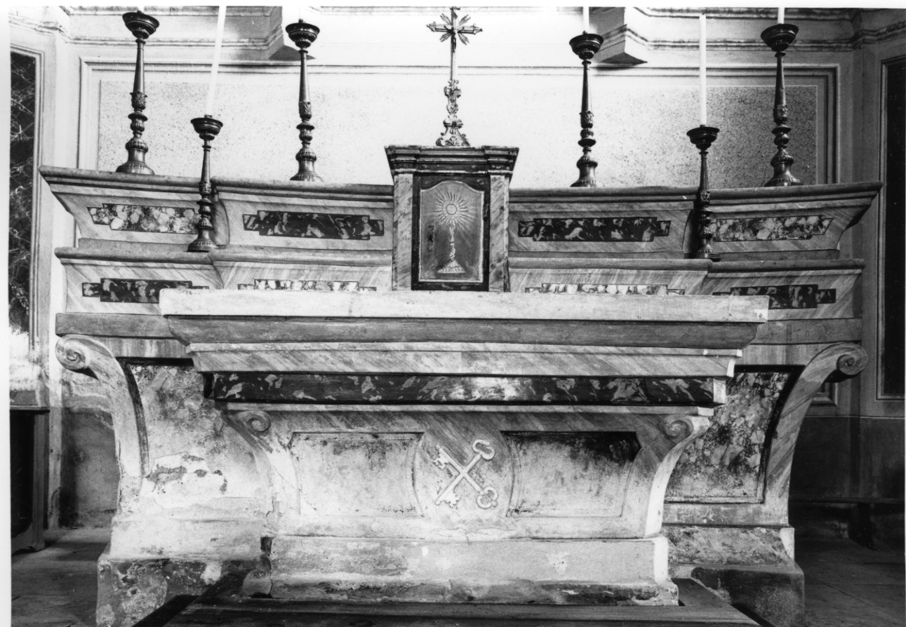 altare maggiore, opera isolata - bottega cuneese (ultimo quarto sec. XVIII)