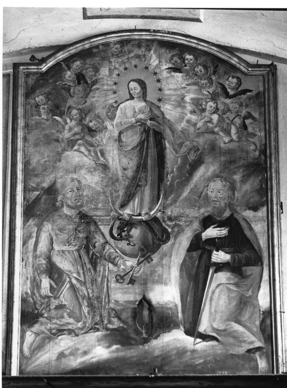 Madonna Immacolata, San Pietro e San Paolo, Madonna Immacolata, San Pietro e San Paolo (dipinto, opera isolata) - ambito cuneese (ultimo quarto sec. XVIII)