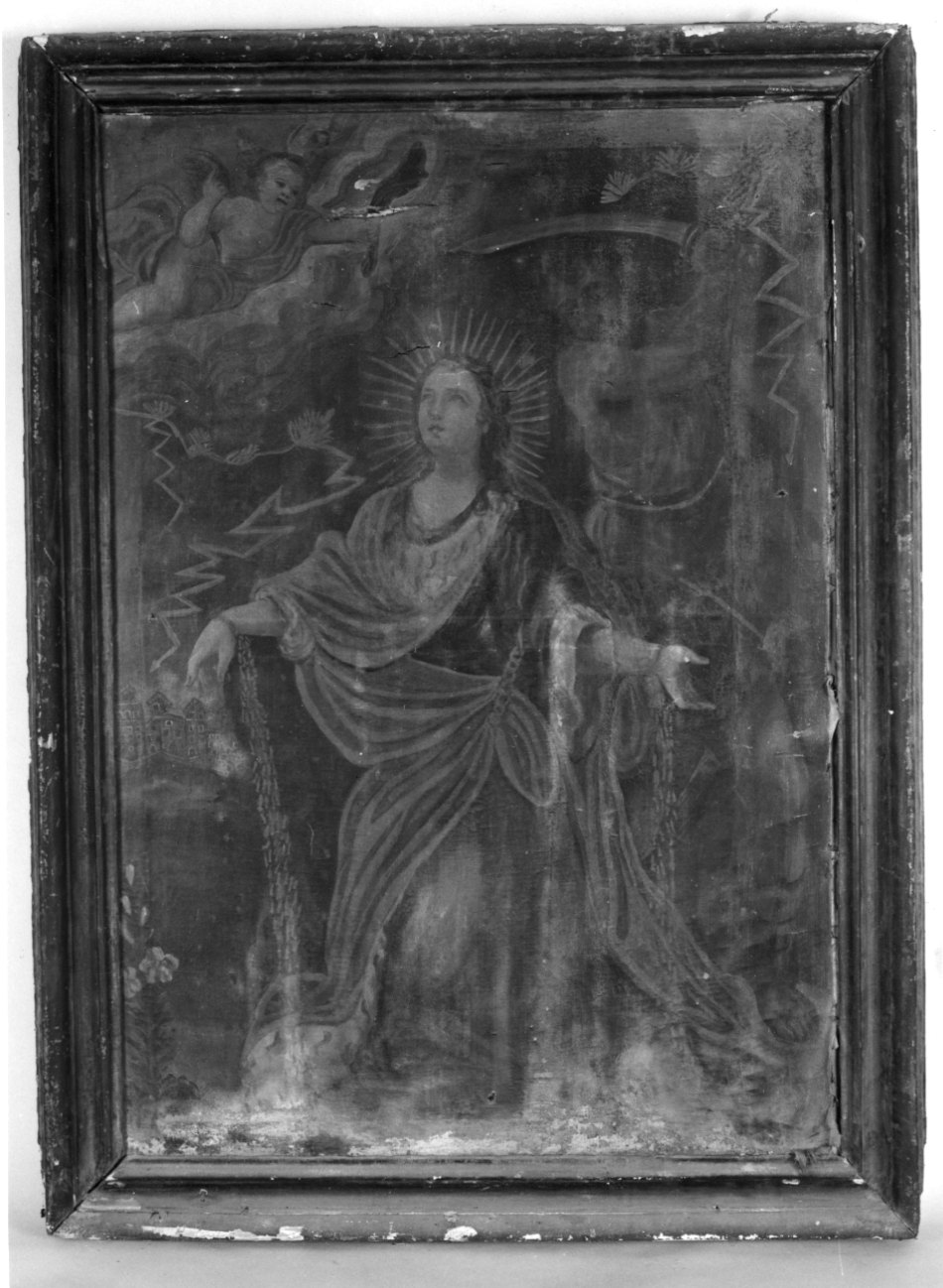 Santa martire (dipinto, opera isolata) - ambito piemontese (secc. XVII/ XVIII)