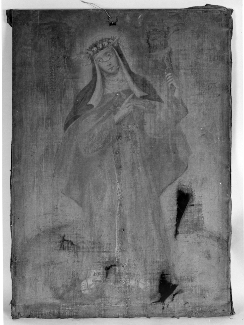 Santa (dipinto, opera isolata) - ambito piemontese (sec. XVII)