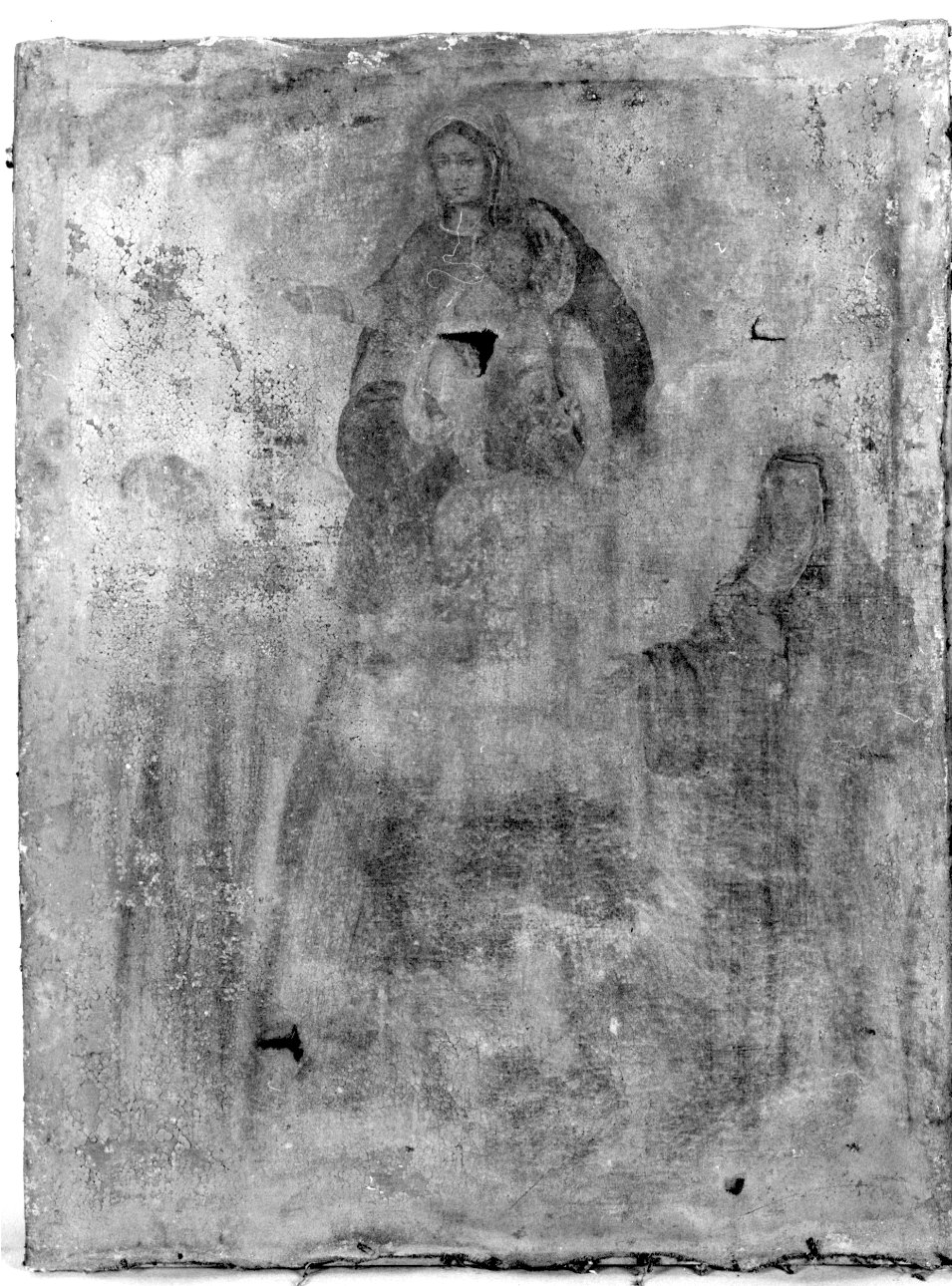 Madonna con Bambino e Santi (dipinto, opera isolata) - ambito piemontese (sec. XVII)