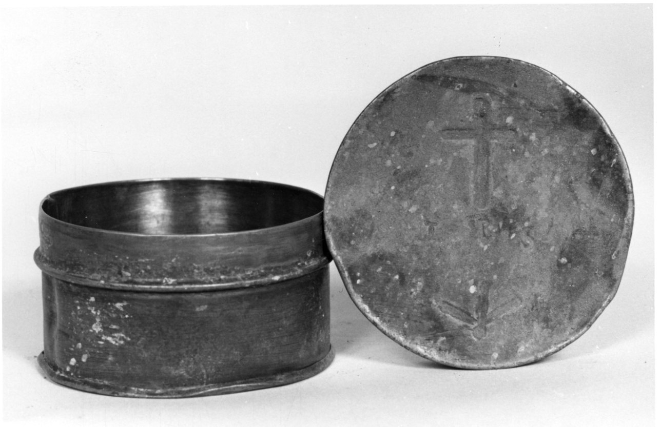 scatola per ostie, opera isolata - bottega italiana (seconda metà sec. XIX)