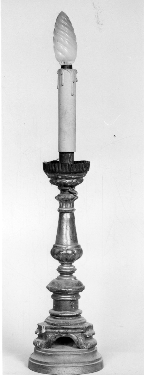 candelabro, serie - bottega piemontese (prima metà sec. XIX)