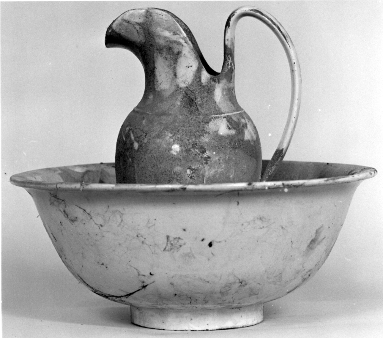 servizio da lavabo, opera isolata - bottega piemontese (seconda metà sec. XIX)