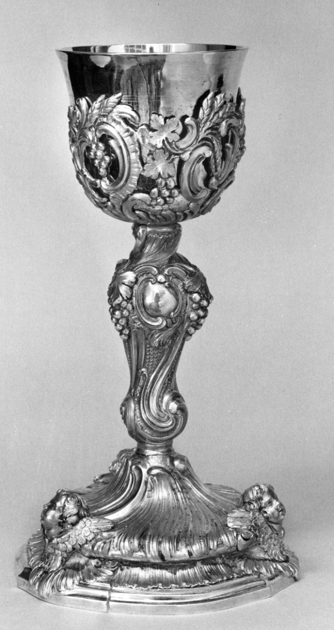 calice, opera isolata - bottega piemontese (terzo quarto sec. XVIII)