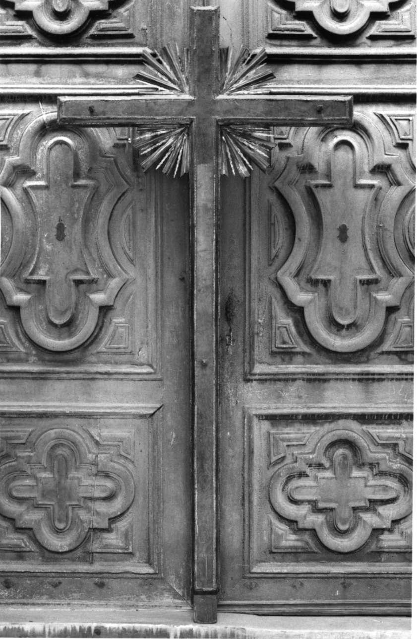 croce penitenziale, opera isolata - bottega piemontese (sec. XVIII)